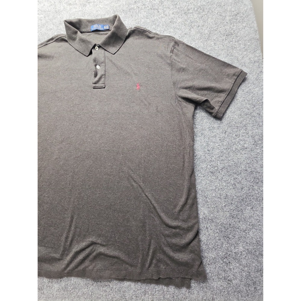 Polo Ralph Lauren Polo Shirt Mens XXL 2XLT Gray Short Sleeve - Picture 4 of 14